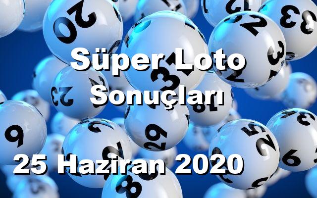 Süper Loto detay bilgiler 25/06/2020