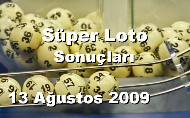 Süper Loto detay bilgiler 13/08/2009