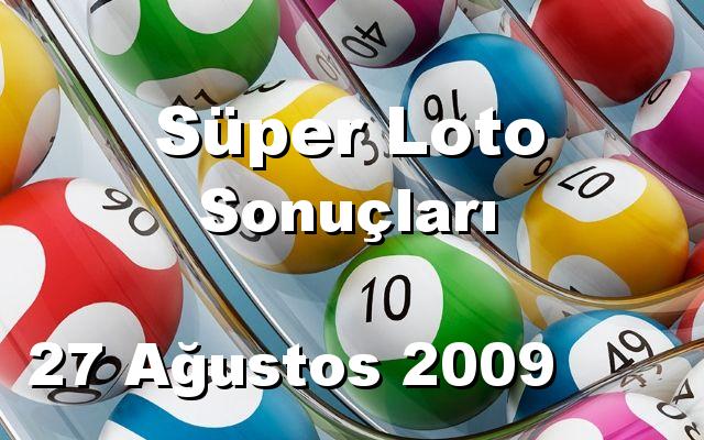 Süper Loto detay bilgiler 27/08/2009