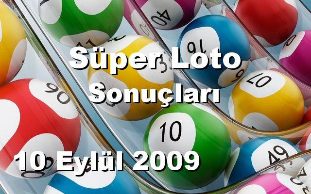 Süper Loto detay bilgiler 10/09/2009